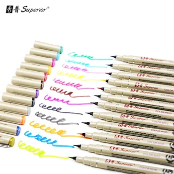 

Superior Top Quality 12Colors Drawing Artist Soft Brush Pen Copic Sketch Marker Stationery Watercolor Design Paints Art Supplies