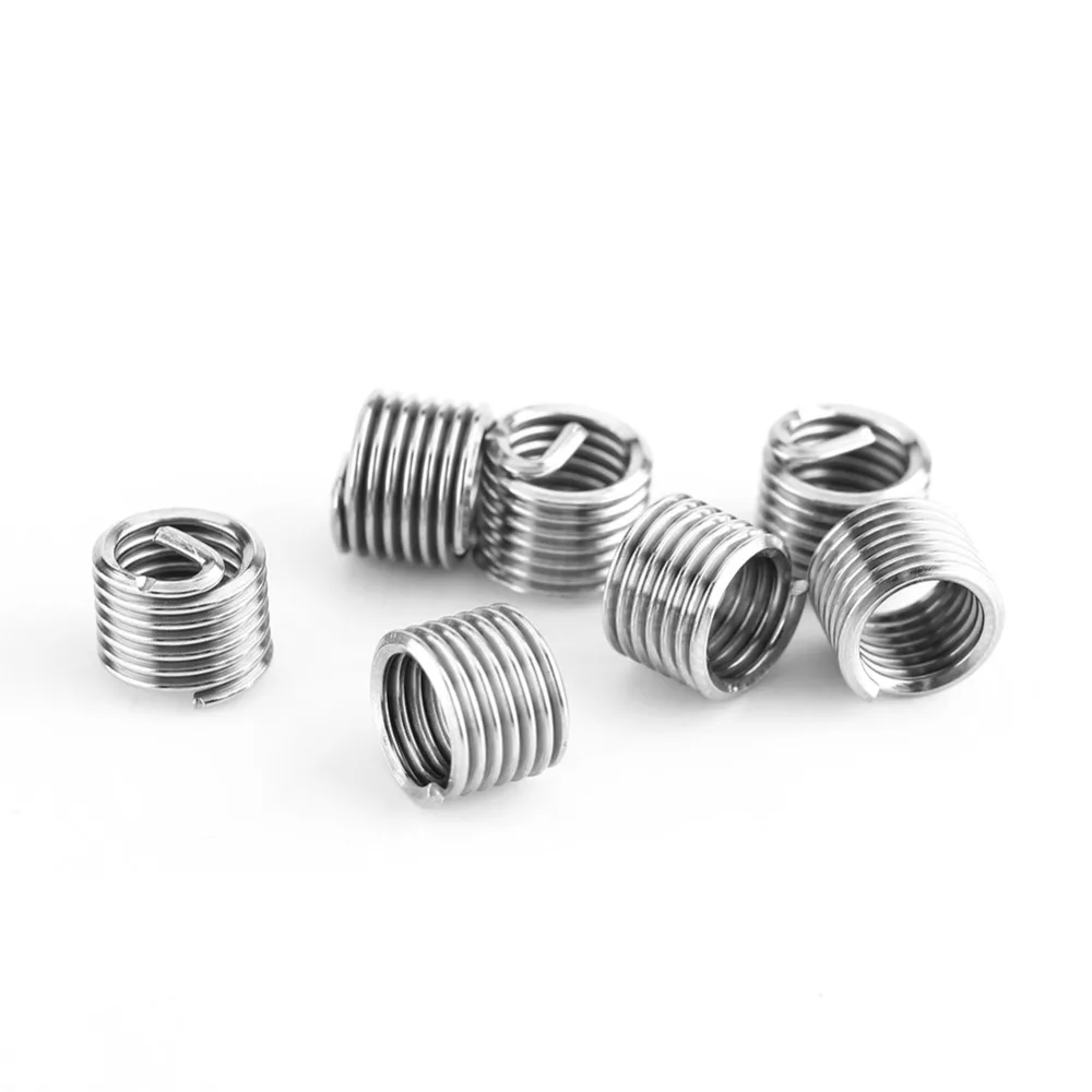 25Pcs Helicoil Thread Repair Kits for Auto Repairing,Stainless Steel Thread Inserts M6 x 1.0 x 8.0mm