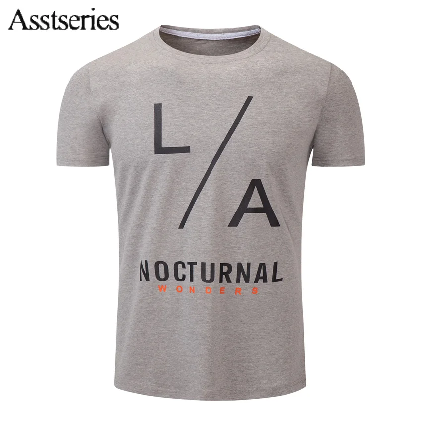 2018 Cotton casual men's t shirts top quality fashion short sleeve men