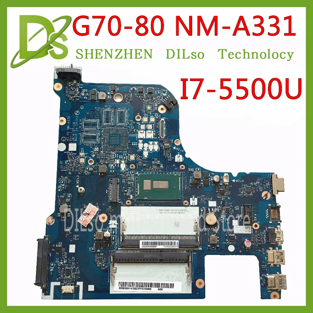 Kefu NM-A331 G70-80 для lenovo G70-80 B70-80 Z70-80 I7-5500U материнская плата AILG NM-A331 Rev1.0 DDR3L Тесты 100% работают в исходном