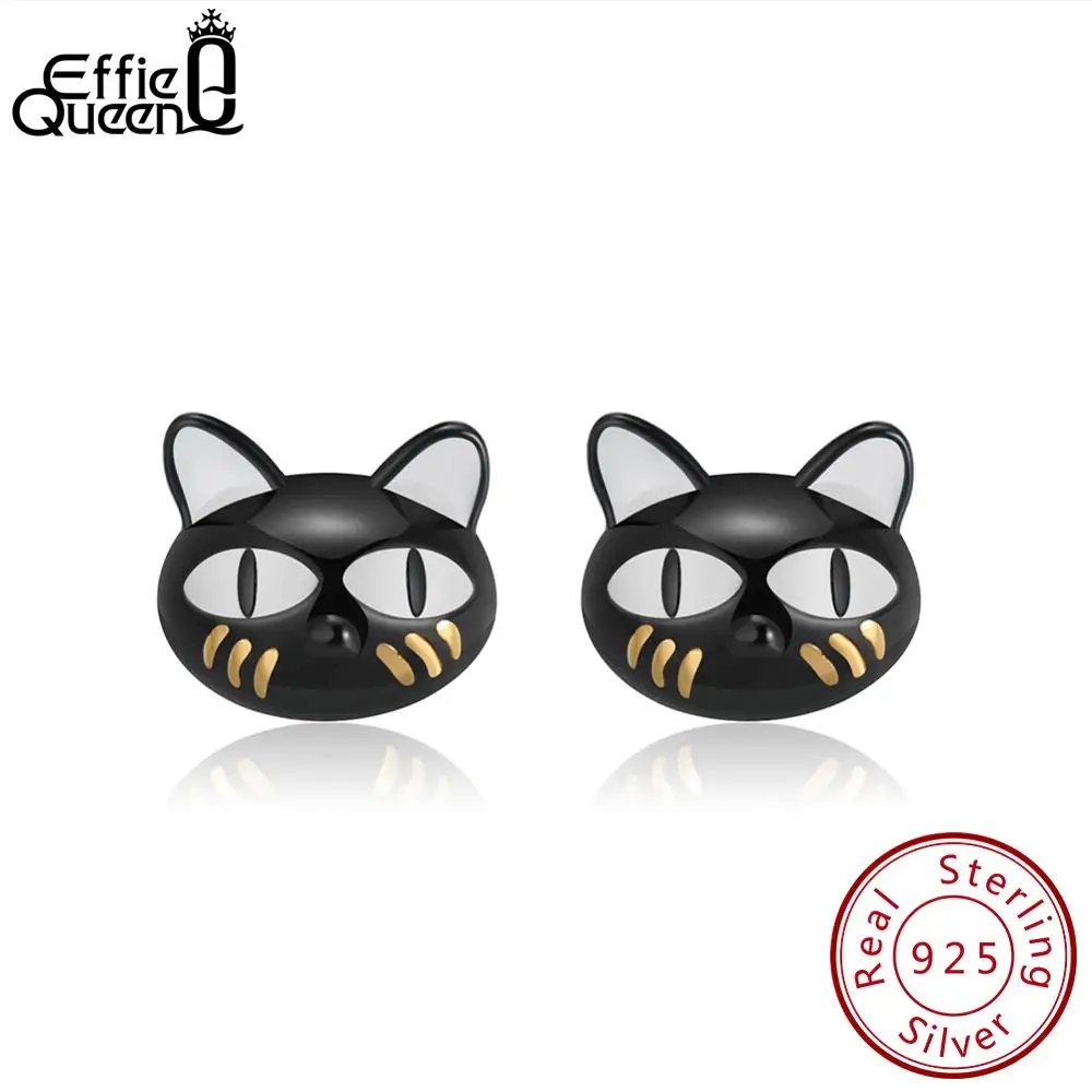 Effie Queen серебряные 925 ювелирные изделия с героями мультфильмов серьги гвоздики
