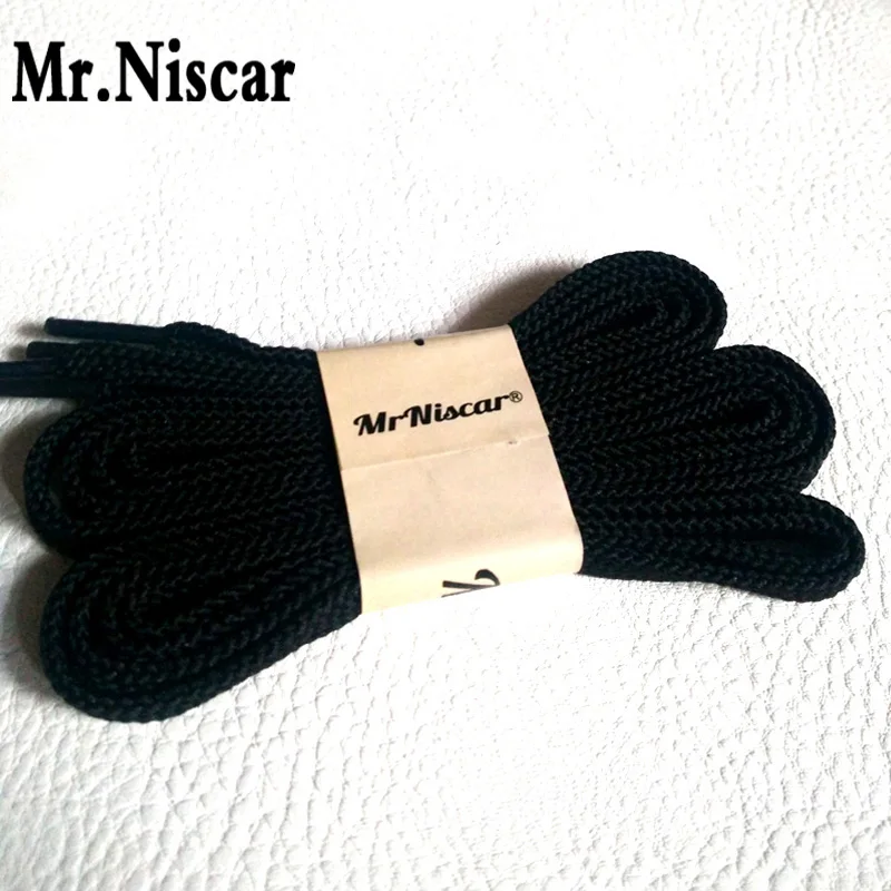 

Mr.Niscar 5 Pair High Quality Brand Flat Shoelaces for Casual Sneaker Long 100cm 120cm 140cm 160cm 180cm Black Shoe Laces String