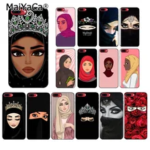MaiYaCa мусульманские исламские глаза для девочек женщина в хиджабе лицо окрашенный чехол для телефона для iPhone 6S 7plus 8Plus X Xs MAX 5S XR 11pro max