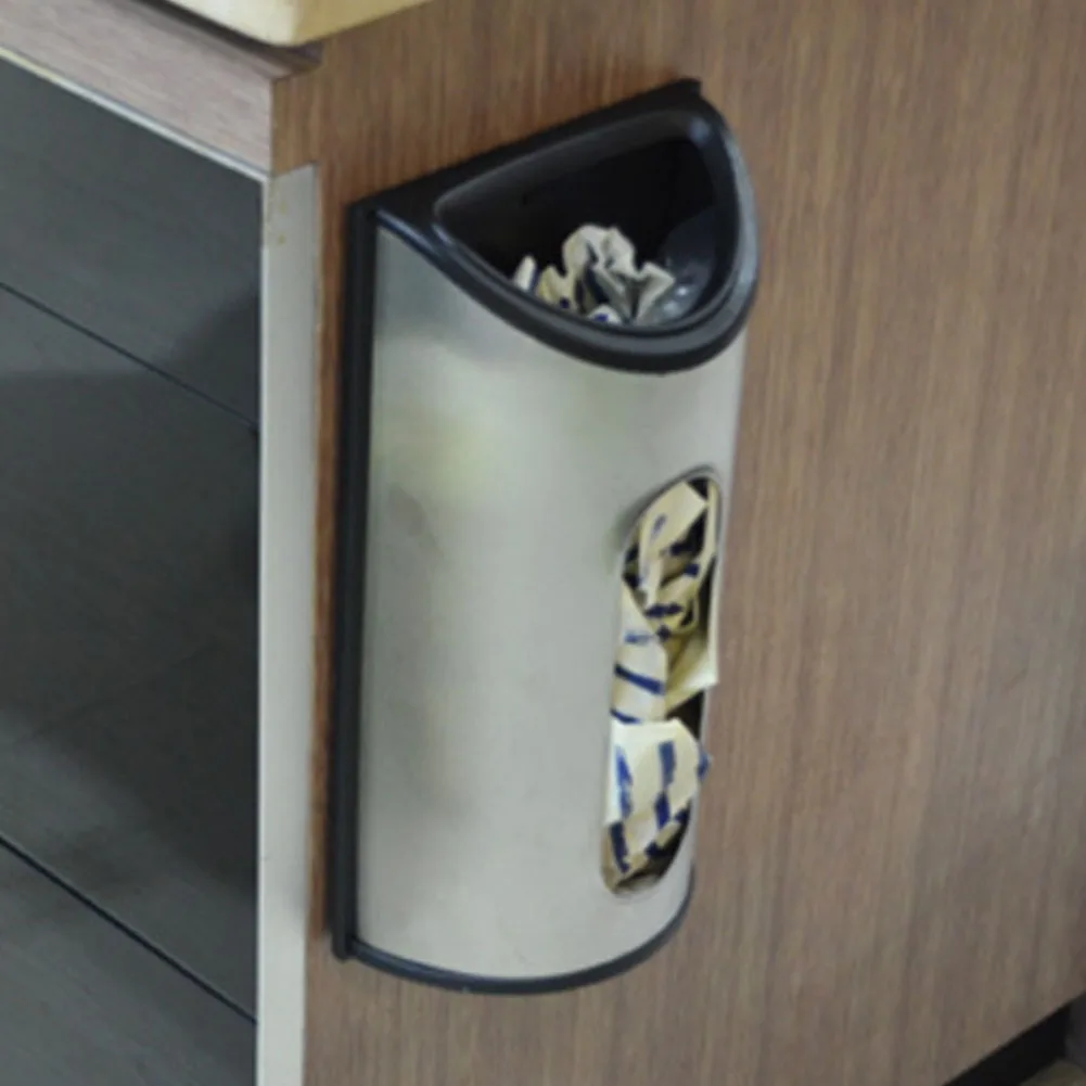 

18*32*10cmKitchen Trash Bin Sundries Storage Box Closet Door Hanging Trash Can Office Garbage Organizer Debris Container Storage