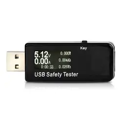 USB тестер безопасности, USB цифровой Мощность метр тестер мультиметр ток и Напряжение монитор DC 5.1A 30 В Amp Напряжение Мощность метр