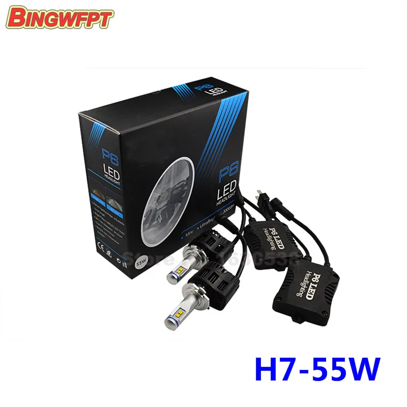 

2PCS Car styling P6 H7 LED Canbus 110W 10400Lm LED Car Bulb Auto Lamp Headlight Fog Light Conversion Kit 3000K 4000K 5000K 6000K