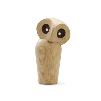 

Nordic Denmark Wood Crafts Owl Solid Wooden Animal Birthday Gift Creative Student toy for kids Puppet Home Decoration