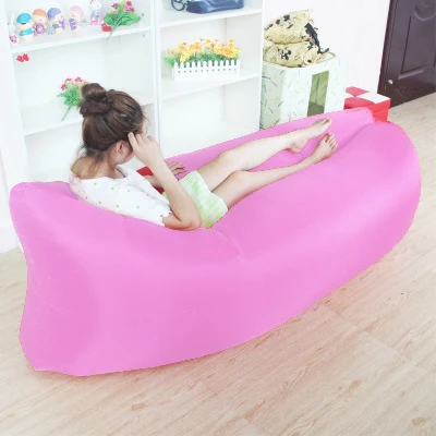 New Design Camping Mat Ultralight lazy sofa Inflatable air Sofa Beach Bed Lounge Lazy Bag Mattress Sleeping bed Lounger Air Sofa - Color: K