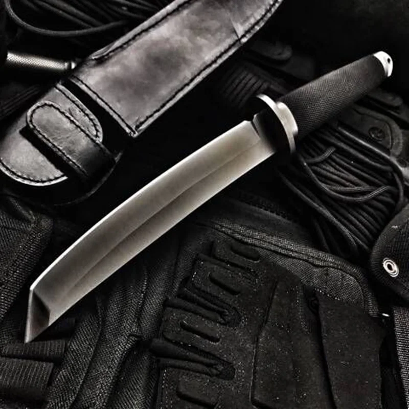 High Hardness Fixed Blade Tactical Knife Outdoor Tanto Hunting Knifes Survival Gear Straight Knives Combat Katana Camping Tools High Hardness Fixed Blade Tactical Knife Outdoor Tanto Hunting Knifes Survival Gear Straight Knives Combat Katana Camping Tools