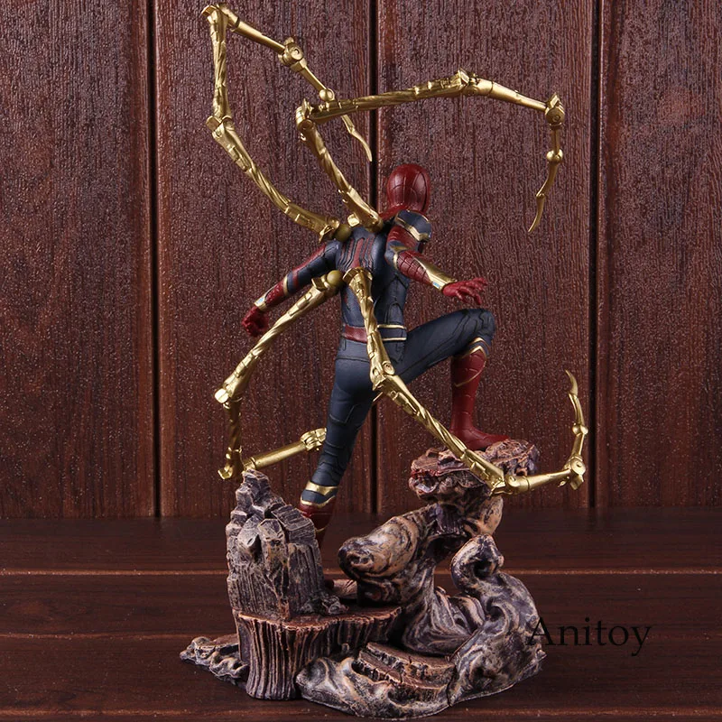 Marvel Мстители Бесконечность войны Железный Человек-паук статуя ПВХ человек паук Человек-паук фигурка Коллекционная модель игрушки
