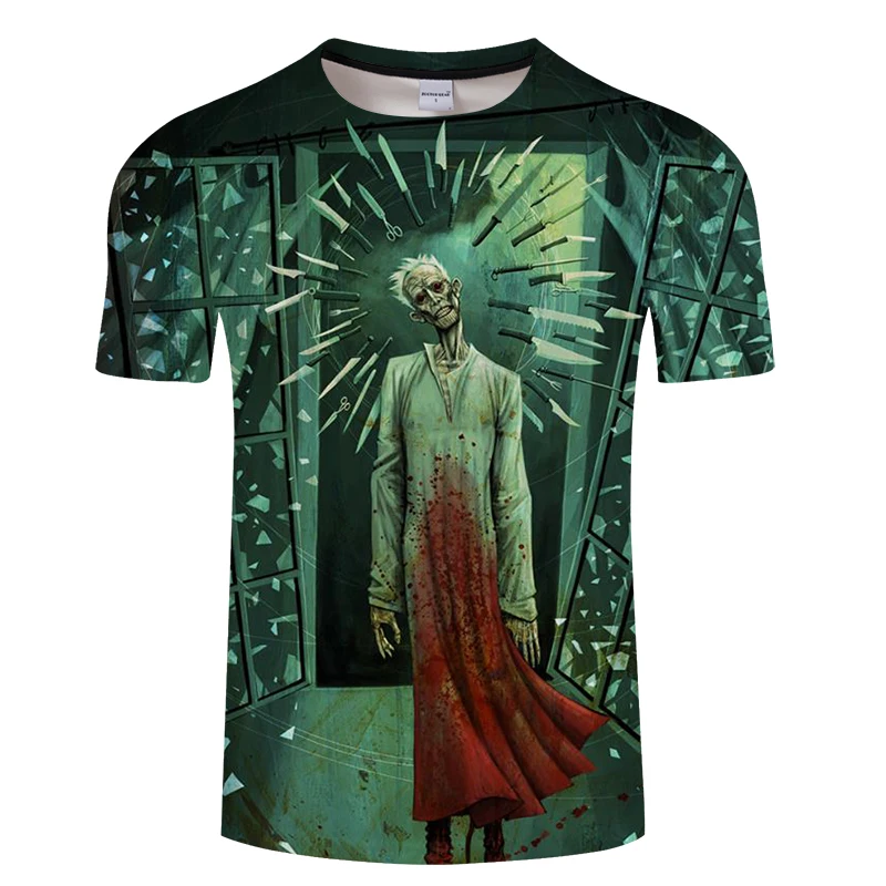 

Horror Old Man 3D T-shirt Boy Gril xxxtentcaion Streetwear Terror Fashion Printing T Shirts Men Summer Clothes Cool Mens Tees
