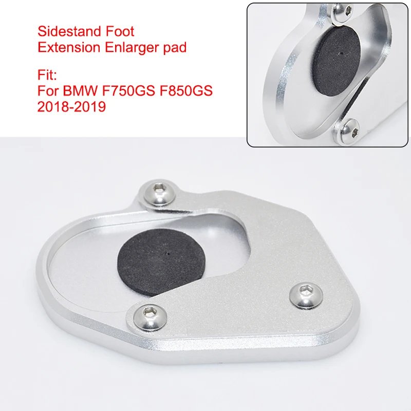 F750GS F850GS F750 GS F 850 GS Side Stand Foot Kickstand Support Plate Extension Enlargement Pad for BMW 2018 2019 F750GS F850GS (2)