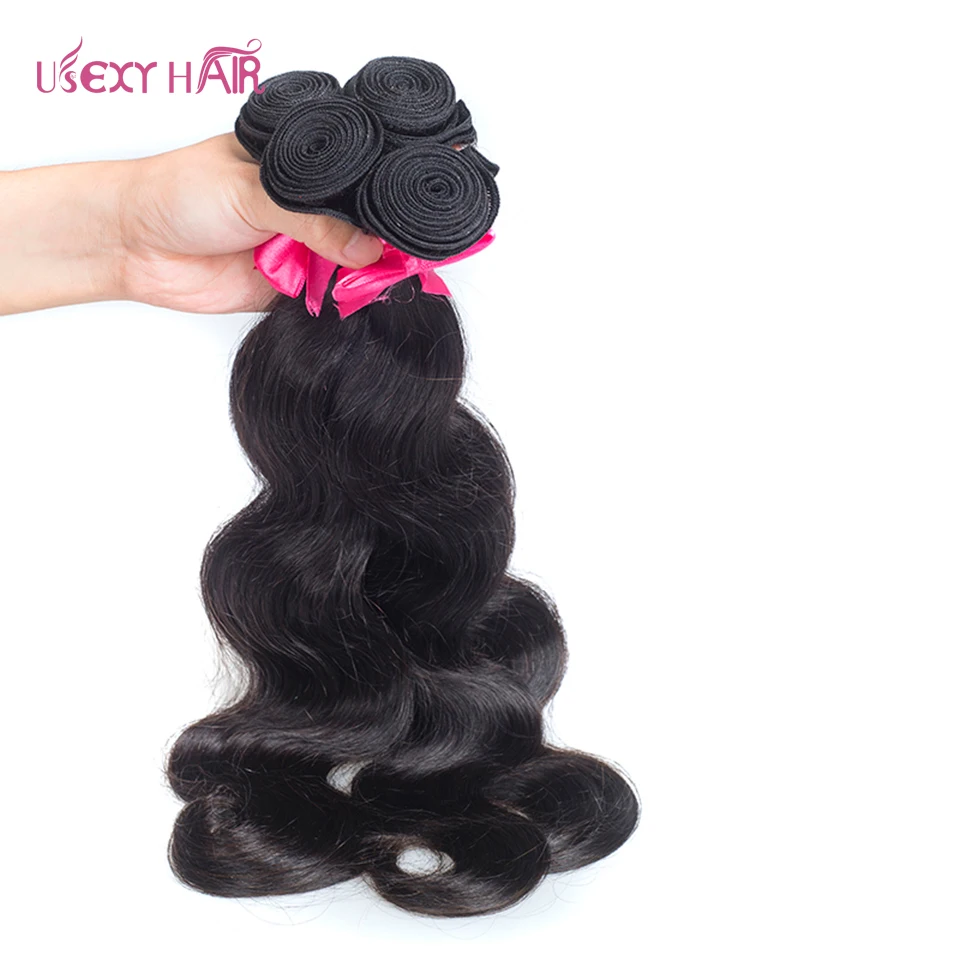USEXY HAIR Brazilian Body Wave Hair Weave Bundles 100% Remy Human Hair Bundle Natural Color Hair Extension Free shipping USEXY HAIR Brazilian Body Wave Hair Weave Bundles 100% Remy Human Hair Bundle Natural Color Hair Extension Free shipping