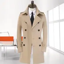 Спайк! 9XL 8XL большой размер Весна длинный черный Тренч Мужская Новая бежевая Корейская двубортная куртка мужская зимняя куртка Европейский
