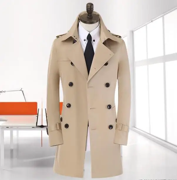 trench coat homme noir