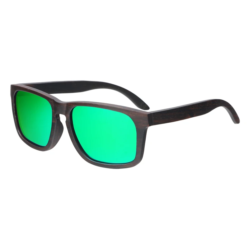 BerWer солнцезащитные очки из черного дерева с защитой от ультрафиолета мужские Поляризованные деревянные очки женские брендовые дизайнерские зеркальные очки