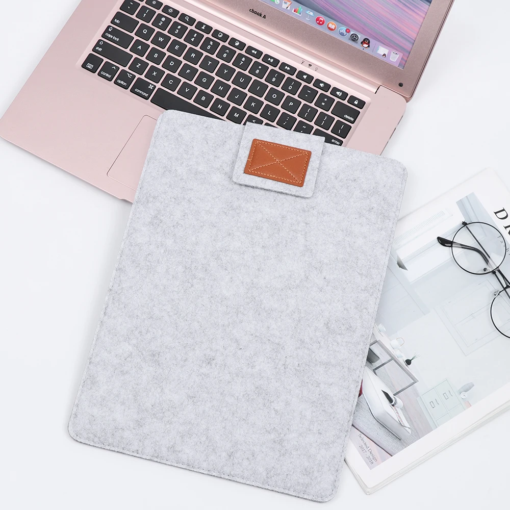 Модный портативный чехол для ноутбука, шерстяной войлок, против царапин, чехол для Macbook retina, ультрабук, ноутбук, планшет, ПК