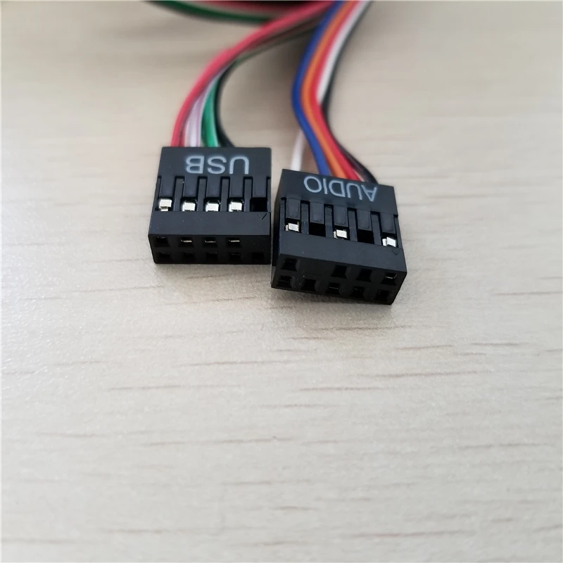 Computer Chassis Front Panel USB/Audio Connector Cable Dual USB Dupont Adatper to USB/Audio Interface Data Extension Power Wire,0.6m Computer Chassis Front Panel USB/Audio Connector Cable Dual USB Dupont Adatper to USB/Audio Interface Data Extension Power Wire,0.6m