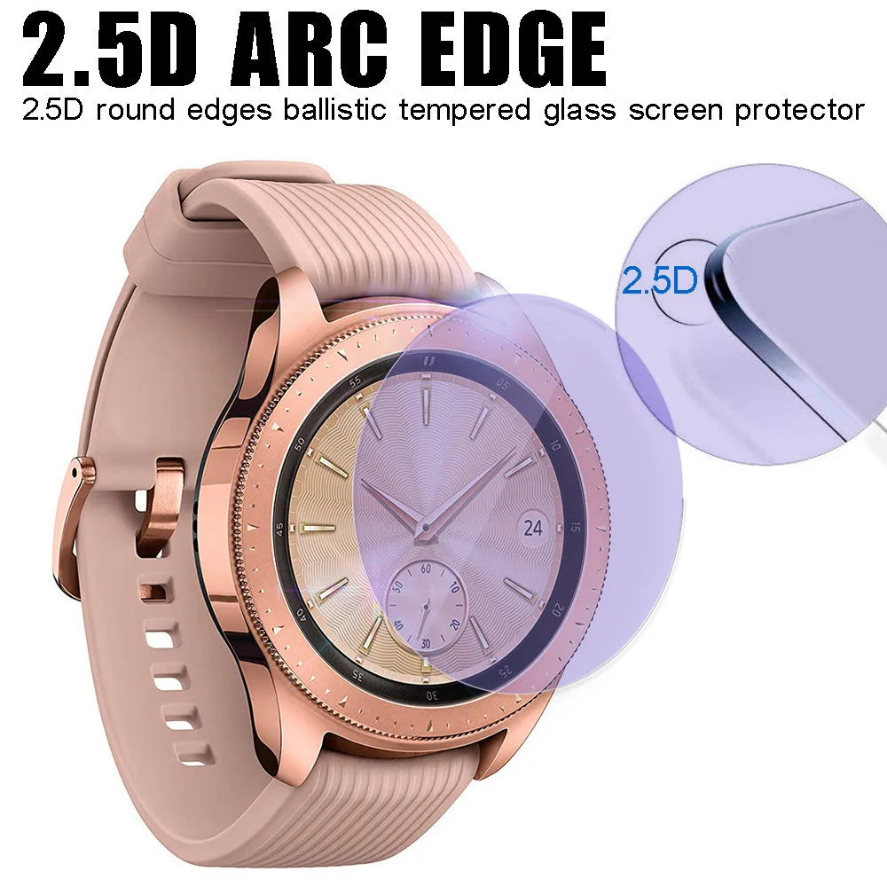 3 шт Анти-синий свет закаленного стекла Защитная пленка для полного покрытия для samsung Galaxy Watch 42 мм защита стекла взрывозащищенный