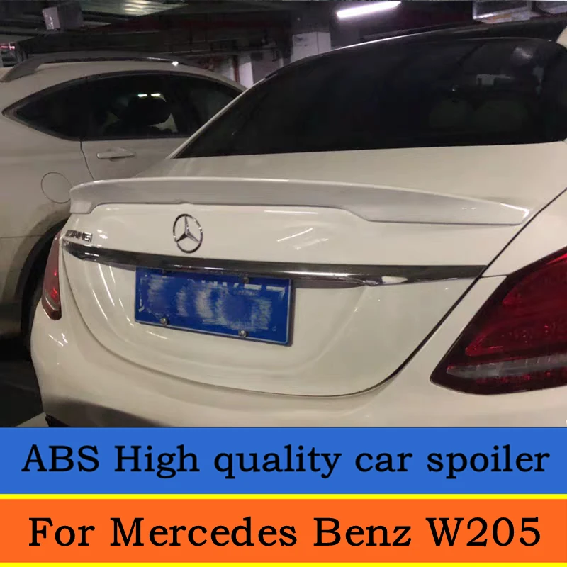 Спойлер для Mercedes Benz W205 C-class C180 C200L C63 спойлер высокого качества ABS задний 2015-2018 |