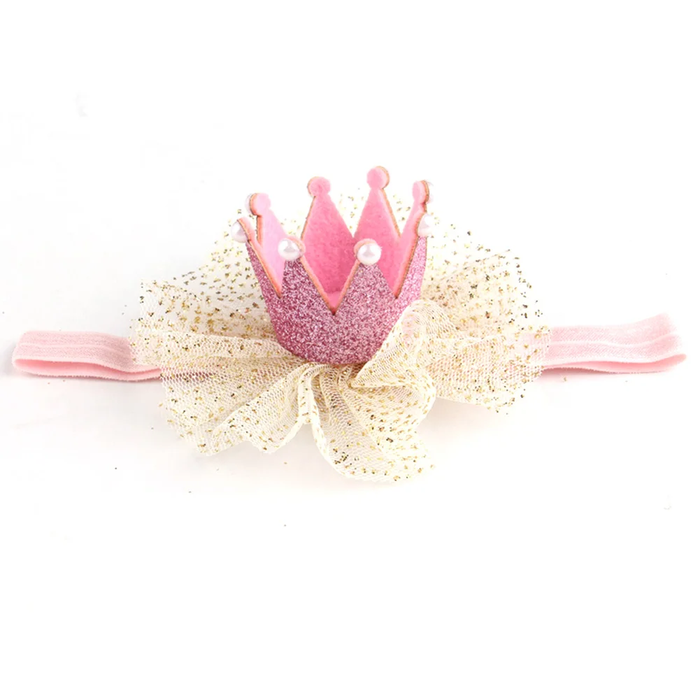 

Cute Kids Baby Girl Toddler Lace Crown Hair Band Headwear Headband Accessories