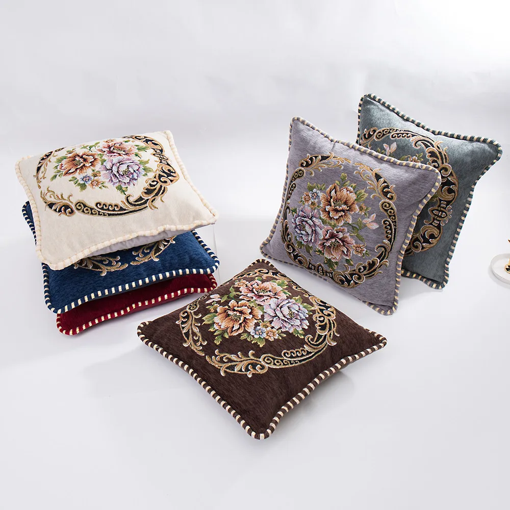 

Gacsidy Store dakimakura Chenille Square Pillow Cover Cushion Case Toss Pillowcase Hidden Zipper Closur