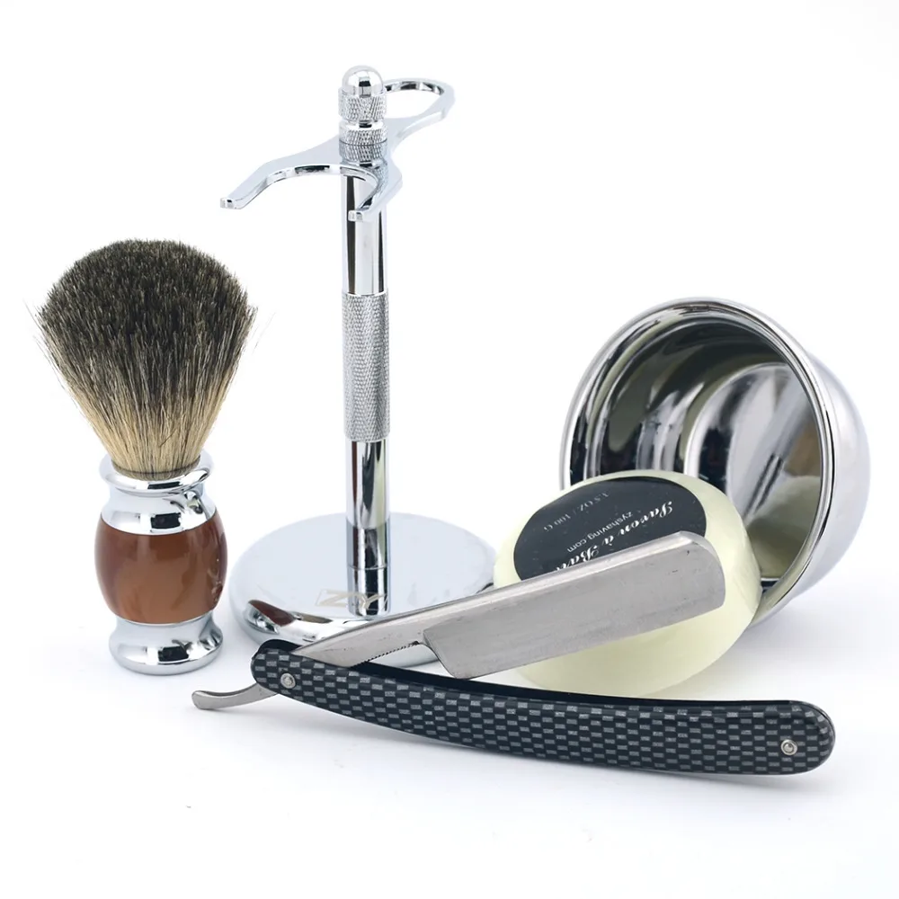 Cut Throat Shaving Set Sharpened Straight Razor Folding Knife Shave