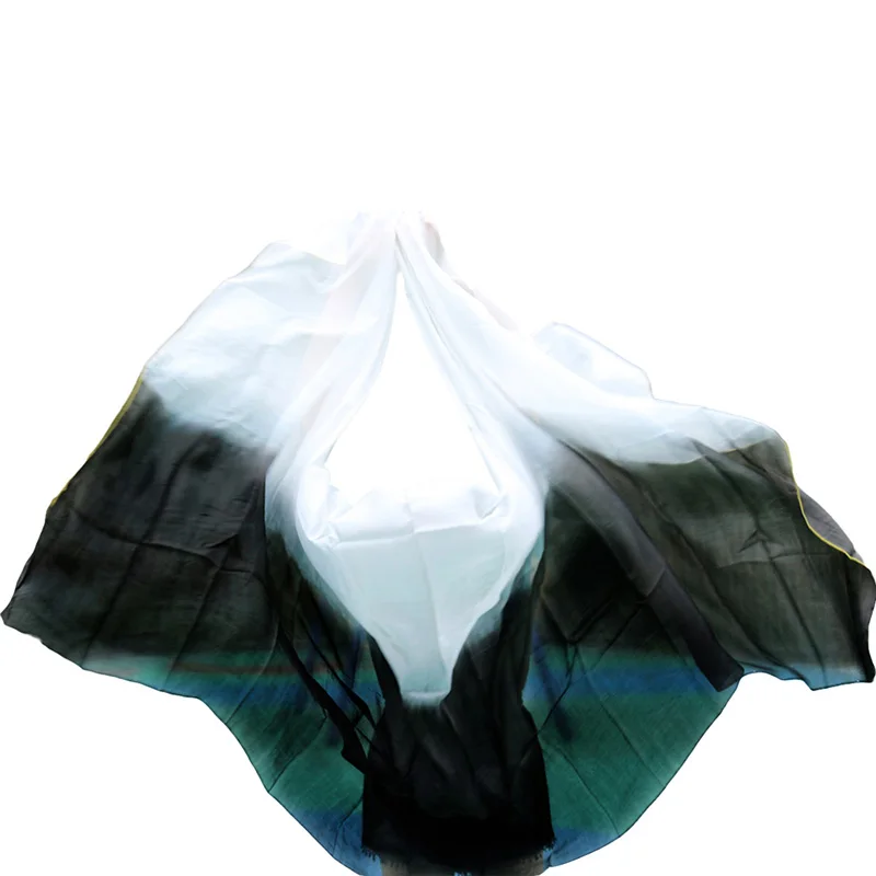 Belly Dance Props Women Belly Dance Silk Veils Belly Dance Veil For Girls Belly Dance Silk Veils white+black Belly Dance Props Women Belly Dance Silk Veils Belly Dance Veil For Girls Belly Dance Silk Veils white+black