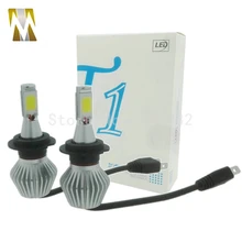 2 предмета 36 Вт 3800LM автомобиля H7 фар Conversion KiT лампы авто комплект фары Противотуманные фары Дневные Фары Свет с белым чипы 6000 K