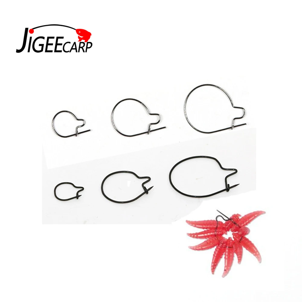 

20PCS Carp Fishing Maggot Clip Fishing Bait Ring Hooks Bait Sting Boilie Pin Spike Live Bait Lure Hook Carp Chod Hair Rig Tackle
