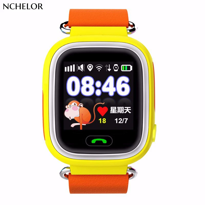 Q90 GPS Touch Screen WIFI Position Smart Watch Children SOS Call Location Finder Tracker Kid Safe Anti Lost Monitor pk Q50 Q80