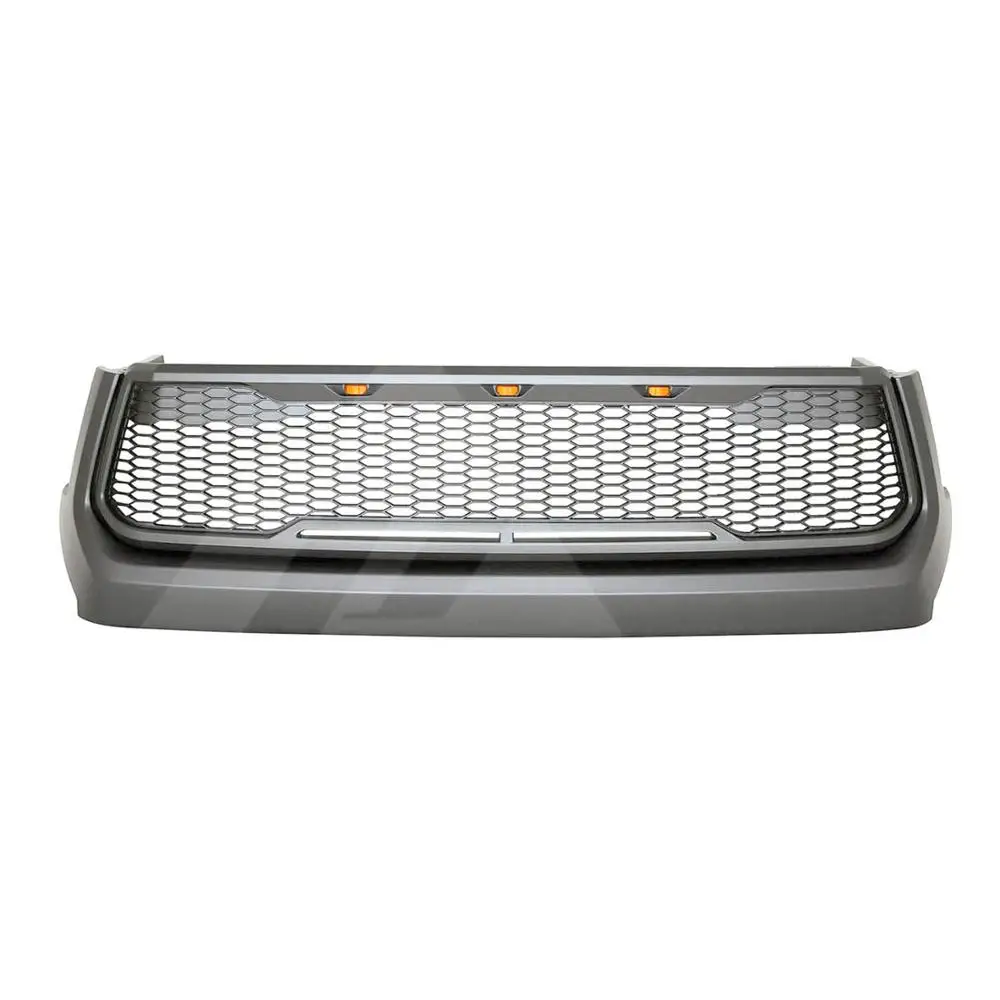 

3M for 2014 2015 2016 2017 Toyota Tundra Metalic Charcol Grey ABS LED Raptor Mesh Packaged Grille