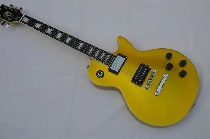 

Hot Sale LP standard electric guitar 1950 gold top Ebony Fretboard real guitar pics on show free shipping high quality