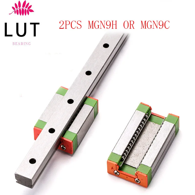 High quality 2PCS MGN9H or MGN9C linear bearing sliding block for MGN9