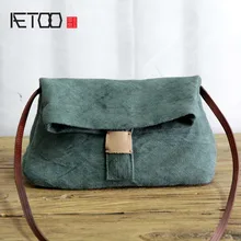 AETOO Art cotton linen single small bag light miniature envelope female art cloth simple  canvas handbag
