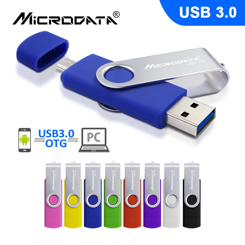 MicroDate usb3.0 Флешка 16 ГБ 32 ГБ Флеш накопитель внешнего устройства хранения usb stick 64 ГБ 128 ГБ флешки cle usb для смартфонов