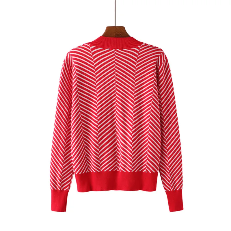 2019 New Spring Autumn Women Knitted Cardigan Fashion Elegant Outside Ladies Knitwear Coat Loose Long-Sleeved Female Tops Lj353