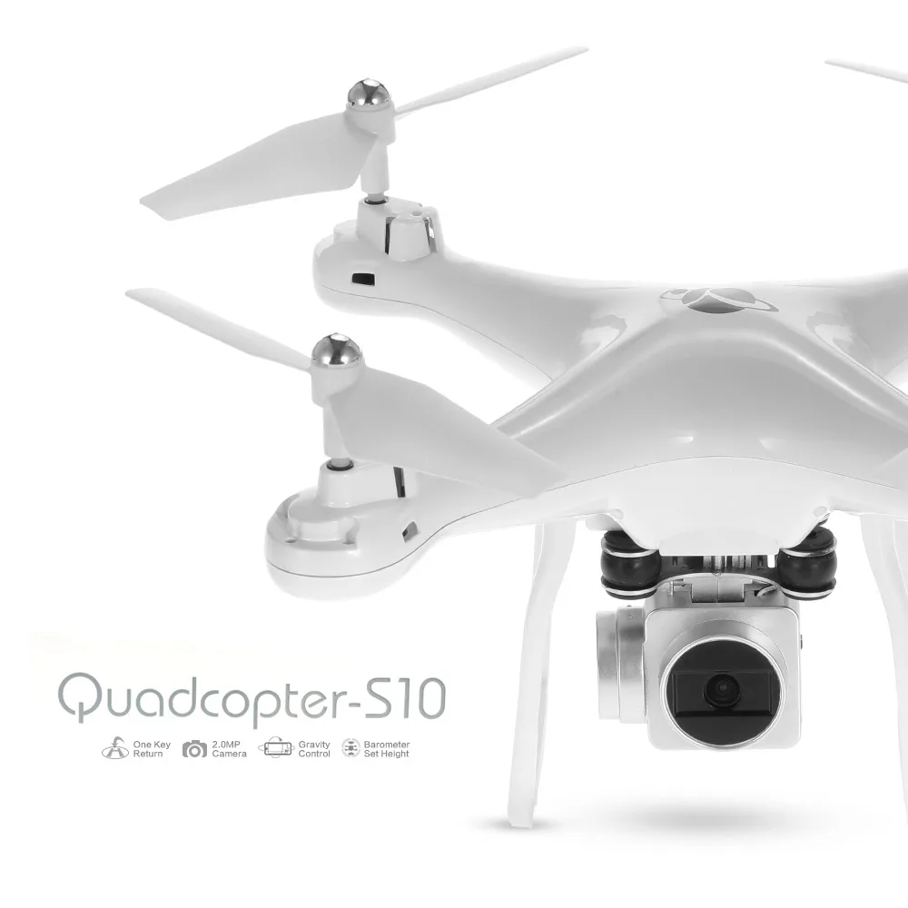 S10 2 4G 4CH 6 Axis Gyro WI FI FPV 2.0MP Камера Дрон Квадрокоптер RC вертолета селфи высота над