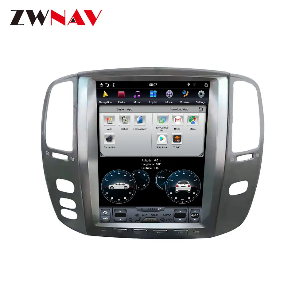 Cheap Tesla style Android 9.0 PX6 4GB RAM Car GPS Navigation For Lexus LX470/LX-470 2002-2007 head unit multimedia radio tape recorder 3 Cheap Tesla style Android 9.0 PX6 4GB RAM Car GPS Navigation For Lexus LX470/LX-470 2002-2007 head unit multimedia radio tape recorder 3