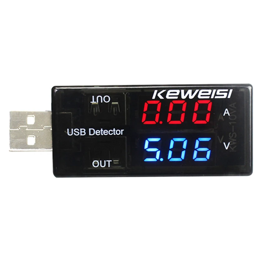 KEWEISI двойной USB вольт Ток Напряжение Doctor зарядное устройство тестер емкости