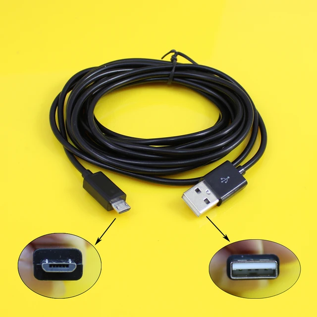 Best Price  black 3M Extra long Micro USB charger cable play charging cord Line for Sony playstation PS4 4 Xbox one wireless Controller 