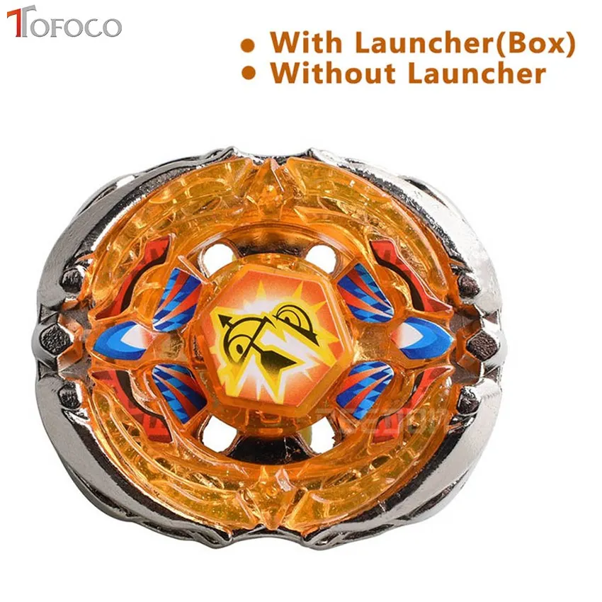 TOFOCO Genuine Tomy Beyblade Pegasus BB126 Orange Metal Fusion Beyblade Rock pegasis font b Spinning b