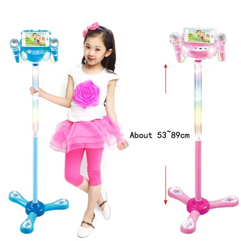 

2018 New Creative With Microphone Kara OK Singing Music Be Connected To Mobile Phone Birthday Gifts Toys