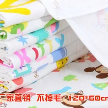 Детские одеяла с двойной сотовой сеткой, Хлопковое полотенце для новорожденных мальчиков и девочек, Летнее Детское банное полотенце, крутой случайный цвет