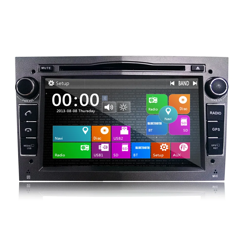 Sale Eunavi new 2 Din Car DVD For Opel Astra Vectra Corsa Meriva Zafira with GPS Navi Bluetooth Radio RDS 3g USB SD Canbus Map gift 1