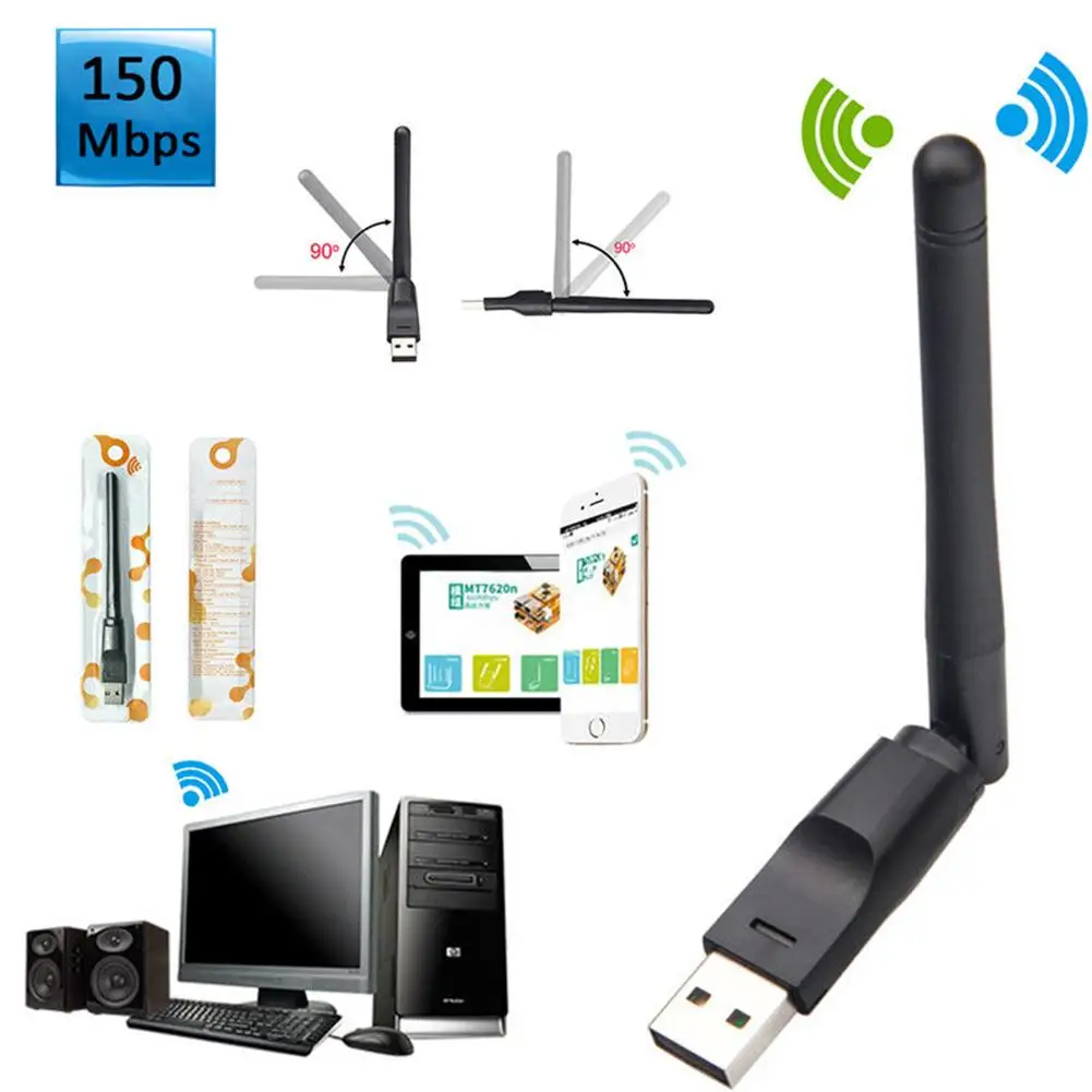 

Hot 600Mbps Dualband WiFi Adapter Dongle WLAN Stick IEEE 802.11b/g 150Mb USB 2.0