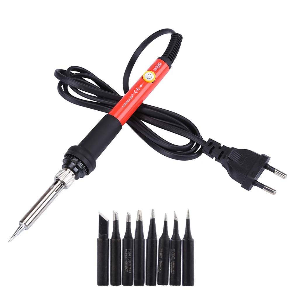 

Adjustable Temperature Electric Soldering Iron 60W 110V/220V Soldeerbout Soldering Gun Welding Tools With Solder Tips
