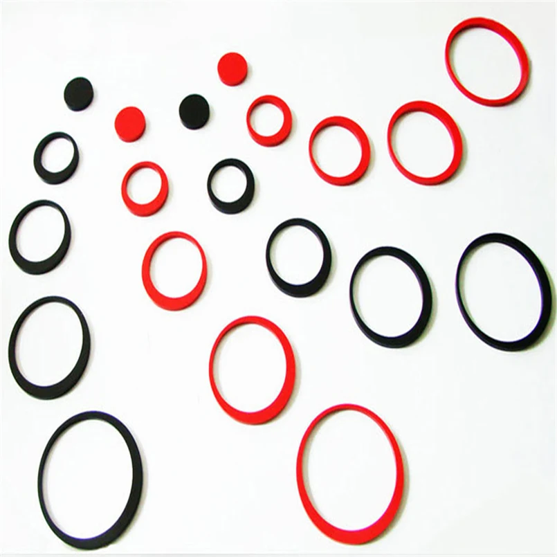 Hot Sale 1 Set 3D Art Wall Stickers Indoors Decoration Circles Stereo Removable For Kids Bedroom Wall Stickers Decor F#3S25 (6)