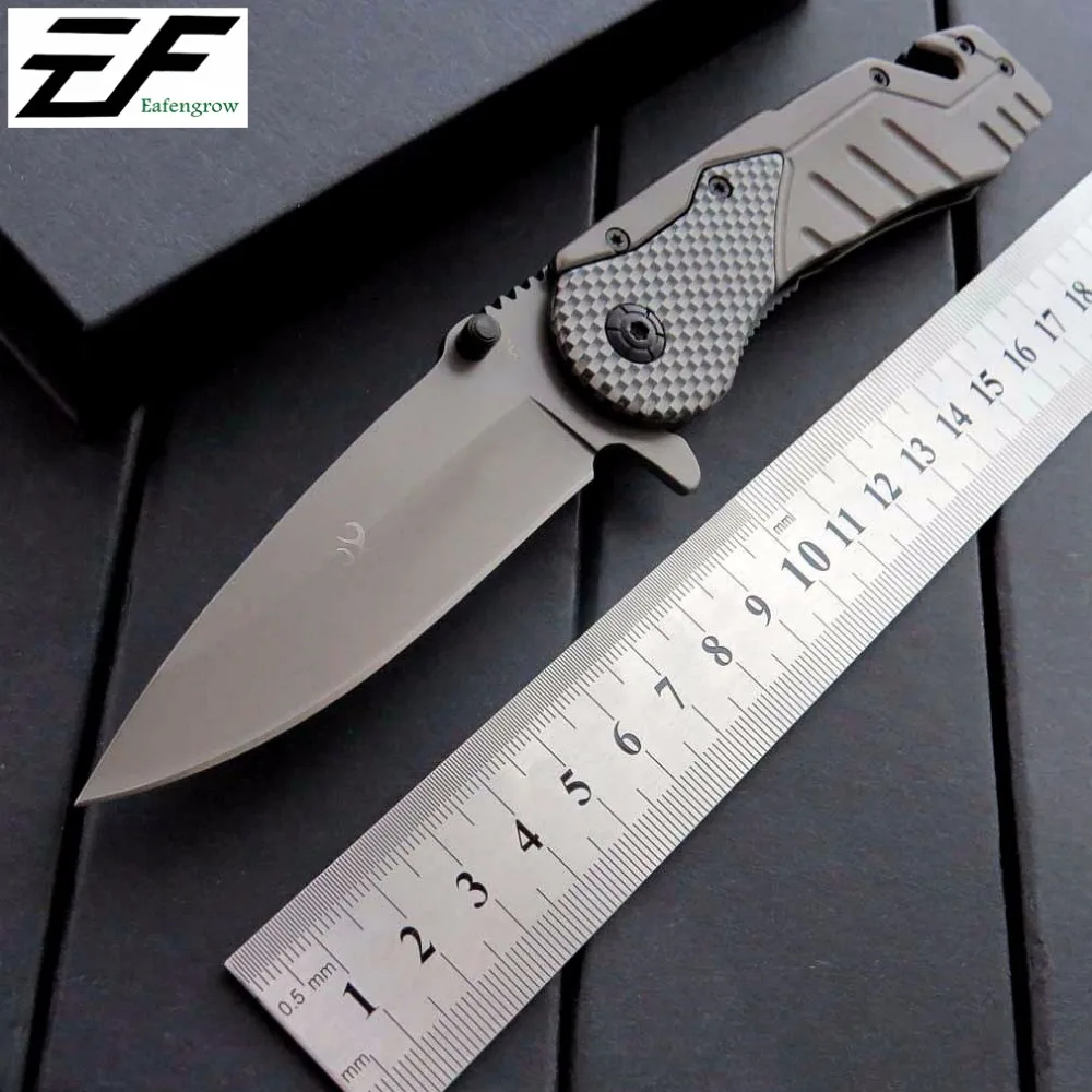 Складной нож Eafengrow X31 с титановой ручкой 440C тактический охотничий для выживания
