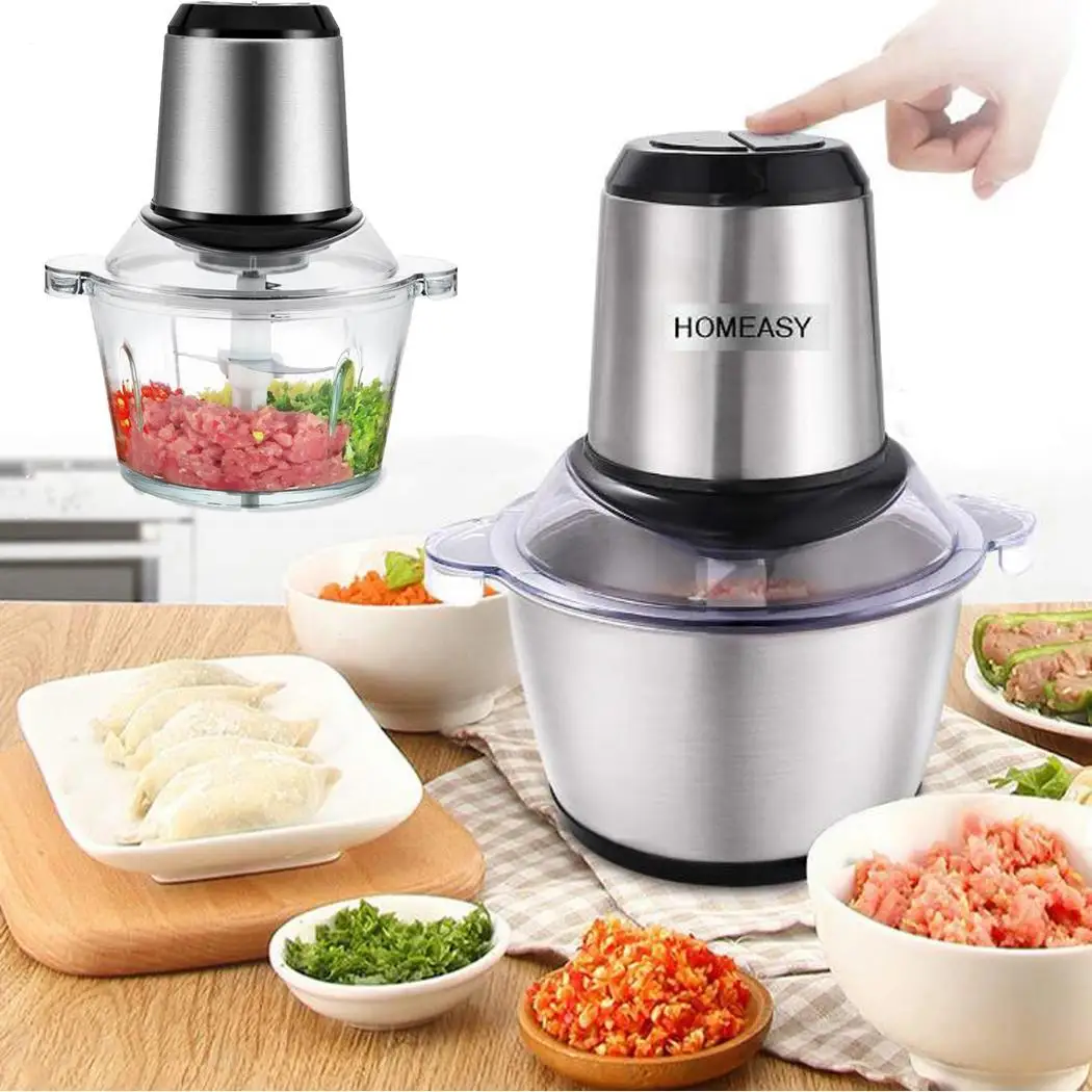 

Electric Meat Grinder Large Horsepower Double Modes UK, US, EU 2L 600 W Food Cutting Machine Home, Kitchen